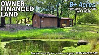 Land with CABIN POND amp SHOP Owner Financed Land for Sale Missouri WR12 instantacrescom [upl. by Gisele286]