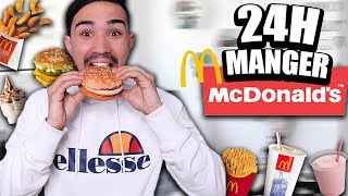 JE MANGE QUE DU MCDO PENDANT 24H  JustJonathan [upl. by Lagasse]