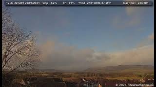 22 January 2024  Lochgelly WeatherCam Timelapse [upl. by Laehctim368]