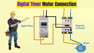 Motor Timer Switch Connection  digital timer [upl. by Barbara-Anne358]