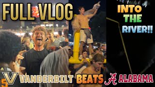 FULL VLOG THE GOAL POST GETS THROWN IN THE RIVER VANDERBILT BEATS ALABAMA October 5th 2024 [upl. by Krishna]