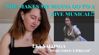 Lea Salonga quotI Dreamed a Dreamquot Reaction Videos [upl. by Det477]