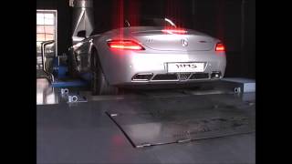 Mercedes Benz AMG SLS GT mit HMS Performance Klappenabgasanlage [upl. by Luana59]