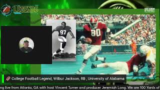 🏈 College Football Legend  Wilbur Jackson RB  University of Alabama with Vincent Turner [upl. by Ayrotal]