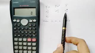 Calculate sum sum of square mean standard deviation and variance using scientific calculator [upl. by Nilsoj251]