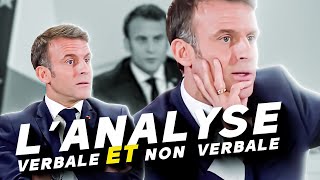 Analyse de la conférence dE Macron du non verbal mais aussi un peu de verbal [upl. by Baten]