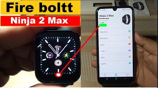 Fire boltt Ninja 2 Max  Fire Boltt Ninja h2 Max Smartwatch Connect to Phone  Unboxing amp Review [upl. by Namsaj505]