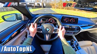 BMW M550i xDrive REMUS EXHAUST POV DRIVE amp SLIDE by AutoTopNL [upl. by Eiramanad]