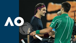 Roger Federer vs Novak Djokovic  Extended Highlights SF  Australian Open 2020 [upl. by Eduj572]