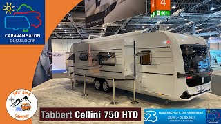 Ein Wahnsinns Wohnwagen  Tabbert Cellini 750 HTD mit Slide Out 2022  Caravan Salon 2021 [upl. by Attelrak100]