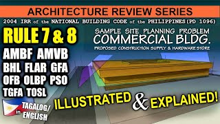 Architecture Review  PROBLEM 02  Rule 7 amp 8  2004 IRR of PD 1096 Bldg Code of the Phils [upl. by Danas]