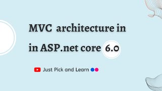 MVC architecture in Aspnet Core  Aspnet Core MVC tutorial  Aspnet core MVC 60 [upl. by Xantha829]