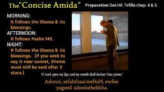 JEWISH PRAYER Amida translated amp transliterated [upl. by Elayor]