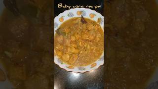 Baby corn recipe❤️ viralvideo homemadepasta hinduf vlog homemadepastarecipe indianfestival [upl. by Olrac977]