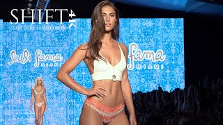 LULI FAMA 4K UNCUT  2019 Swimwear Collection  Miami Swim Week 2018 [upl. by Adekram661]