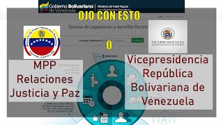 Apostillar Partida de Nacimiento y documentos civiles de Venezuela 2021 [upl. by Cozza310]