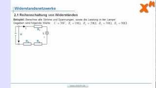 Elektrotechnik 21 Reihenschaltung von Widerständen [upl. by Regnig]