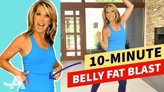 10Minute Belly Fat Blast Workout With Denise Austin [upl. by Alle]