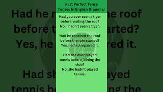 Past Perfect Tense  Tenses In English Grammar shorts ytshorts [upl. by Nwahsiek]