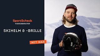 SportScheck Videoberater mit Skiexperte Max Pohl  Skihelm und brille [upl. by Zoa]