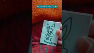 How to make a pocket diary at home😱😱 craft creativity cutting cute [upl. by Anawik440]