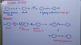 Diazonium coupling reaction with mechanism [upl. by Campos]