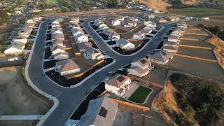 Hollister California New Homes 2 Aerial Video ridgemark CaliforniaRealEstate [upl. by Adihahs]