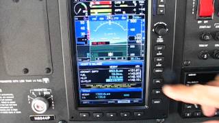 Flying the Synthetic Vision FMS in the Cessna Skycatcher [upl. by Ynafetse]