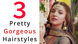 3 Pretty Maang Tikka Hairstyles  Wedding Hairstyles For Lehenga [upl. by Silrak]