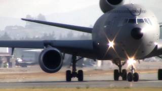 KC135 Tanker  KC10 Extender takeoff at YXX [upl. by Omer]