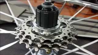 mavic Ksyrium SL hub shimano diy plastic shim to Campagnolo groupset [upl. by Stillas]