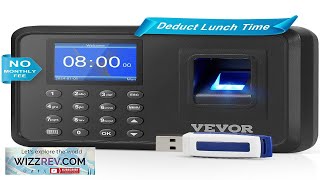 VEVOR Time Clock Biometric Clock 100000 Records Employee Attendance Machine Review [upl. by Airdua]