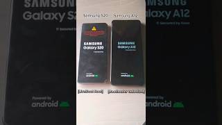 Samsung S20 liveboot vs Samsung A12 bootloader unlocked  Reboot test samsung a12 root s20 [upl. by Analaf]