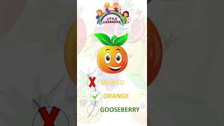 Fruits names in English Fruits Game  English Teaching Preschool Activity Kids Kindergarten Games [upl. by Trebma]