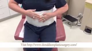 How To Place an Abdominal Binder After Tummy Tuck Surgery [upl. by Akaya]