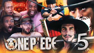 Mihawk vs Zoro was a MOVIE One Piece Netflix Live Action Ep 5 quotEat at Baratiequot REACTION [upl. by Aroc]