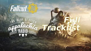 Fallout 76  Appalachia Radio  Complete Tracklist [upl. by Htebazileyram]