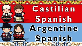 CASTILIAN amp ARGENTINE SPANISH PORTEÑO [upl. by Chapell]