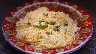 Capellini with Garlic and Butter  Italian Pasta Recipe with Molecular Gastronomy [upl. by Ahsima]