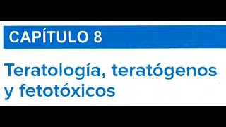 TERATOLOGÍA TERATÓGENOS Y FETOTÓXICOS [upl. by Aiuhsoj]