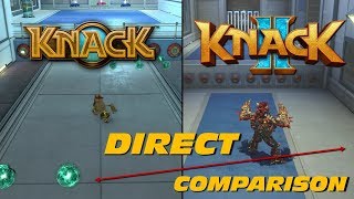 Knack vs Knack 2  Direct Comparison [upl. by Ninos]