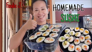 Sushi Recipe  How to Make Yummy Easy Nori Rice Roll Step by Step  at home [upl. by Merilee]