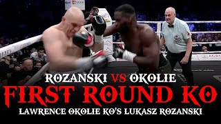 LAWRENCE OKOLIE KOS LUKASZ ROZANSKI IN FIRST ROUND POST FIGHT REVIEW NO FOOTAGE [upl. by O'Conner502]