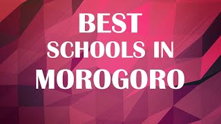 Best Schools around MorogoroTanzania [upl. by Ever]