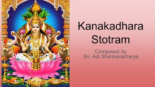 Kanakadhara Stotram Sanskrit Tamil English lyrics  Adi Shankaracharya  MS Subbalakshmi Style [upl. by Fitz852]