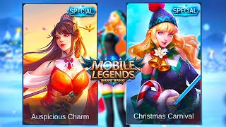 Odette  Auspicious Charm Special Skin VS Christmas Carnival Special Skin  Mobile Legends Bang Bang [upl. by Nylknarf894]