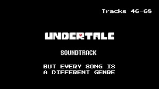 Undertale OST But Every Track Is A Different Genre  Part 4 AI Covers Alphabetical order [upl. by Ecilayram]