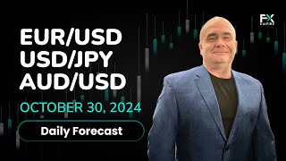 EURUSD USDJPY AUDUSD Price Forecast Today Euro Yen Dollar Technical Analysis October 30 [upl. by Nagiem]