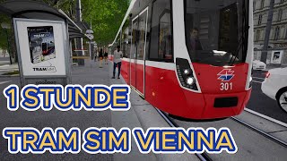 1 Stunde mit TramSim Vienna  no commentary [upl. by Greenwald]