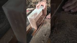 Cutting The Edges Of Wooden Watch Box jdshandicrafts trending shorts [upl. by Naelopan829]